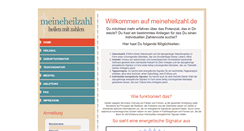 Desktop Screenshot of meineheilzahl.de