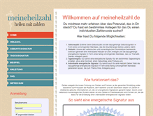 Tablet Screenshot of meineheilzahl.de